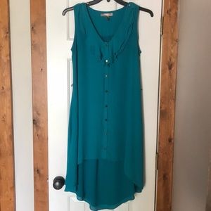 Forever 21 Teal High-Low Summer Dress Size S
